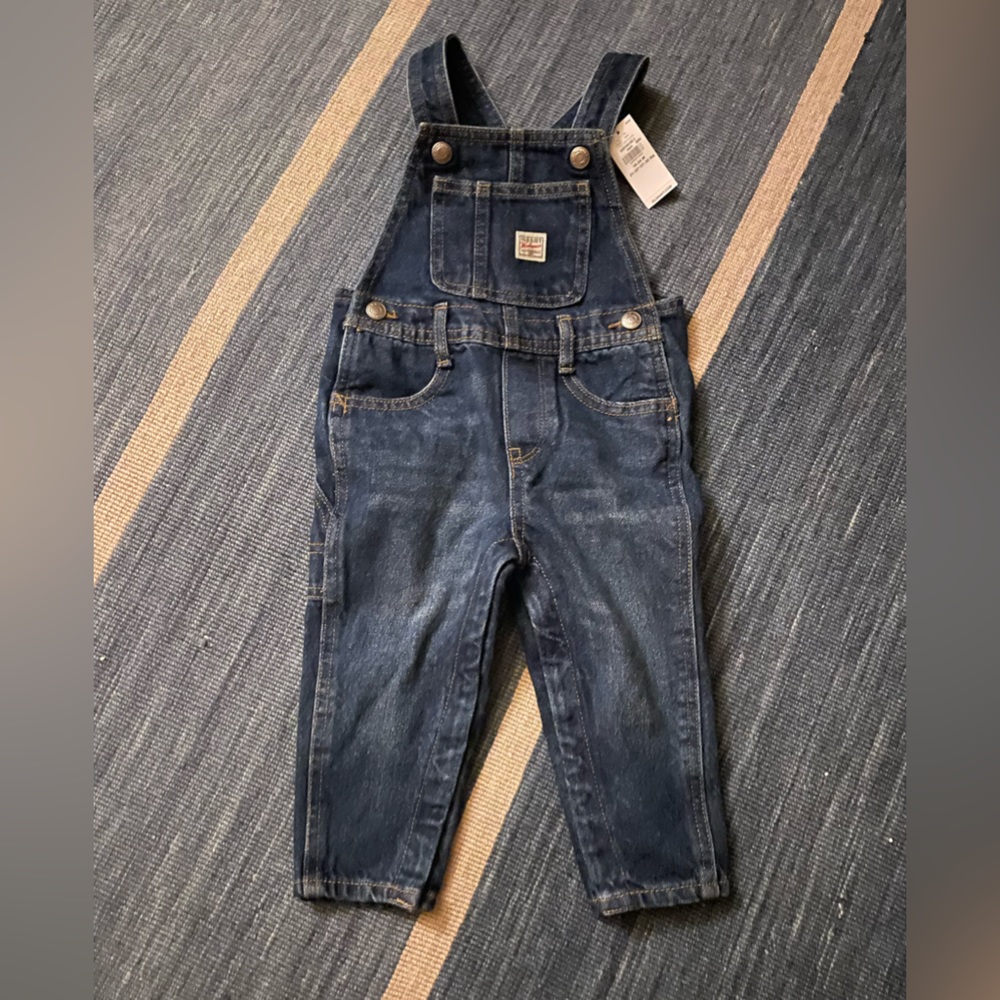 NWT Old Navy Denim Workwear Overalls - Size 18-24 months